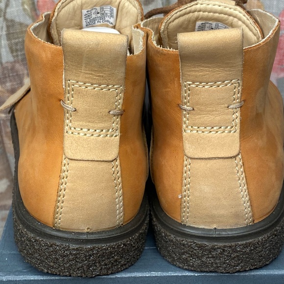Ecco Crepe Tray Boots Size 10-10.5 Amber NIB Retail $179 - Picture 3 of 6